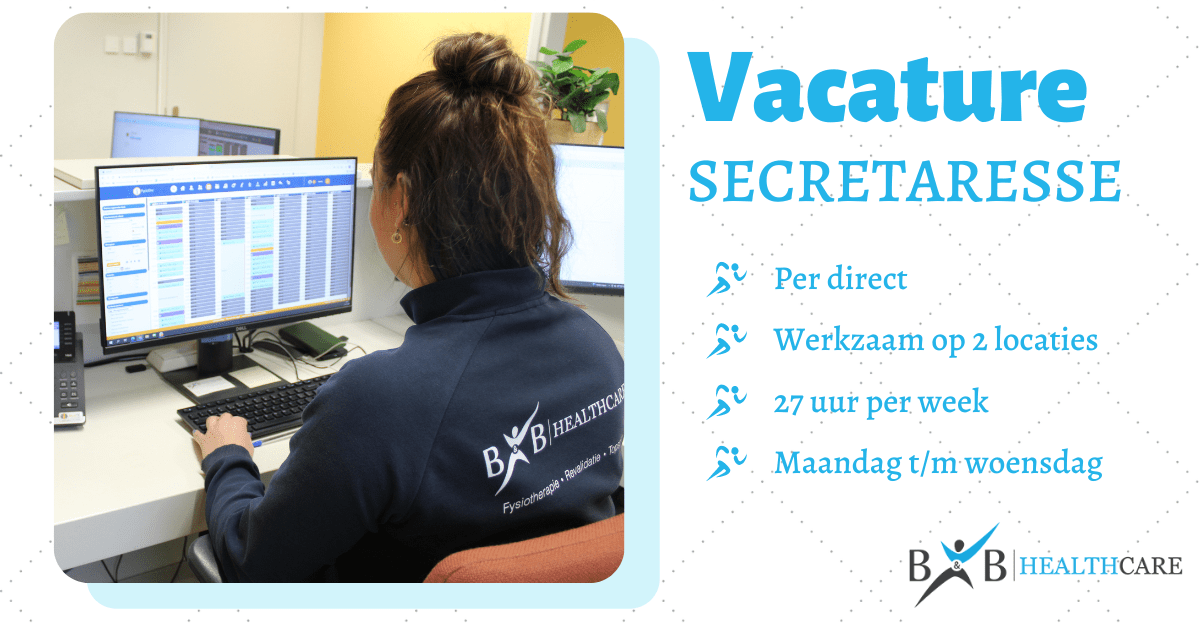 Vacature: Secretaresse | B&B Healthcare